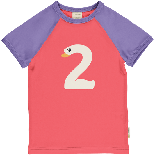 Maxomorra T-Shirt Raglan 2 Jahre GOTS
