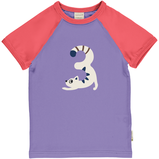 Maxomorra T-Shirt Raglan 3 Jahre GOTS
