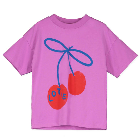 Lötiekids T-Shirt Wide Fit  'Cherries' for Mom aus Bio-Baumwolle