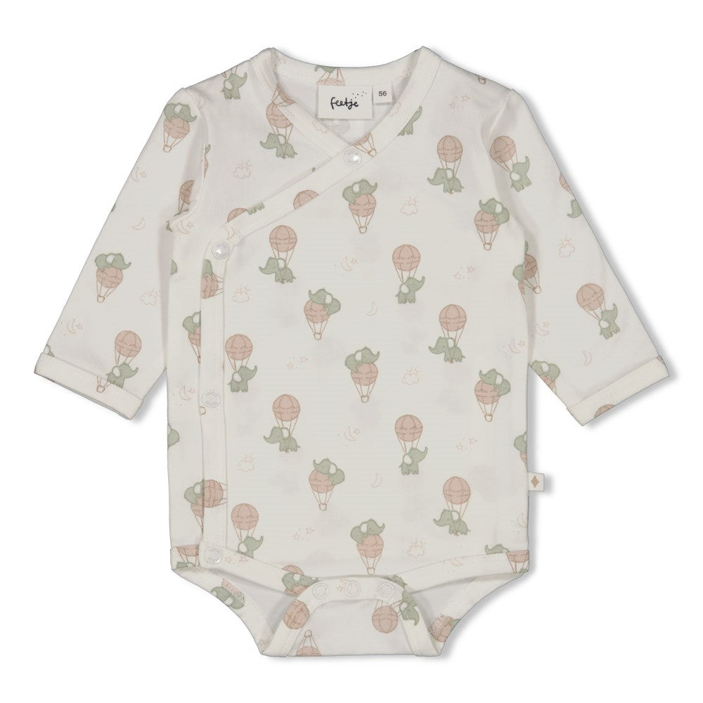 Feetje Wickelbody AOP 'Elephant'
