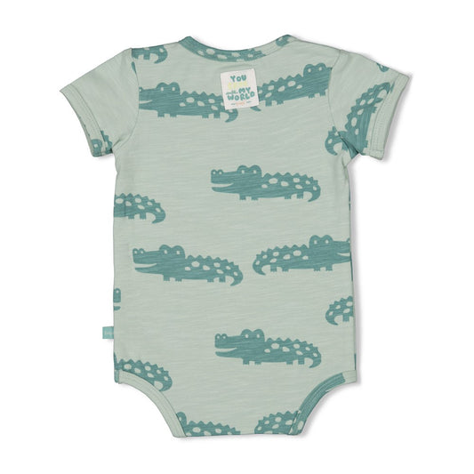 Feetje Body Kurzarm AOP - You Croc my World