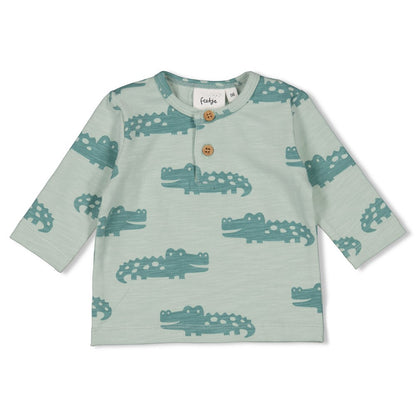Feetje Langarmshirt AOP - You Croc my World