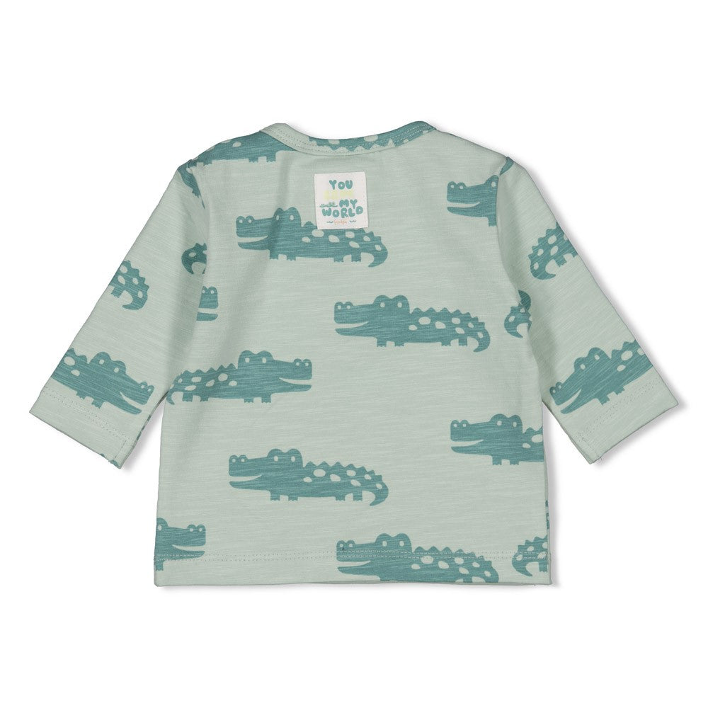 Feetje Langarmshirt AOP - You Croc my World