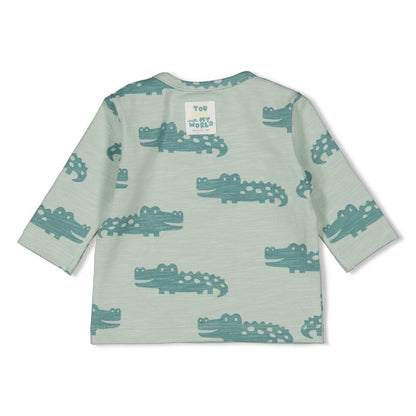 Feetje Langarmshirt AOP - You Croc my World
