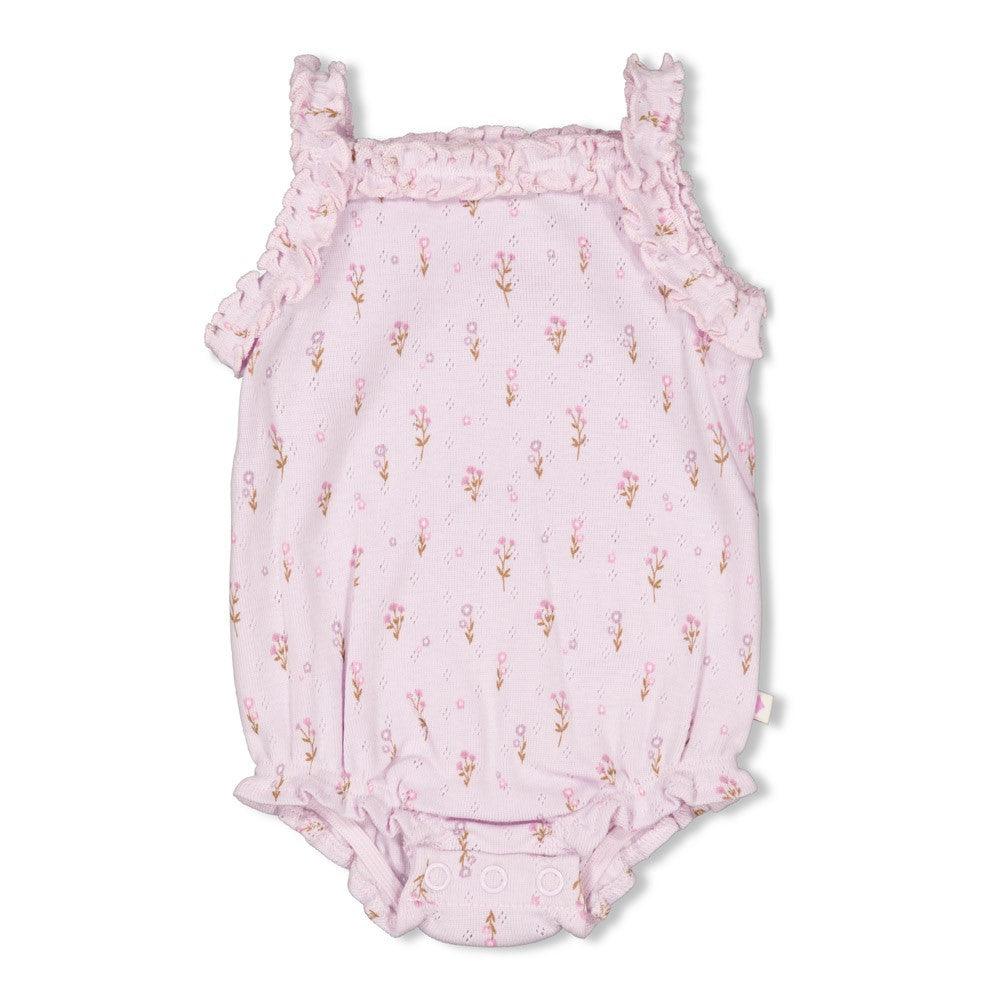 Feetje Gerippter Body Pointelle AOP - Flower Ranch