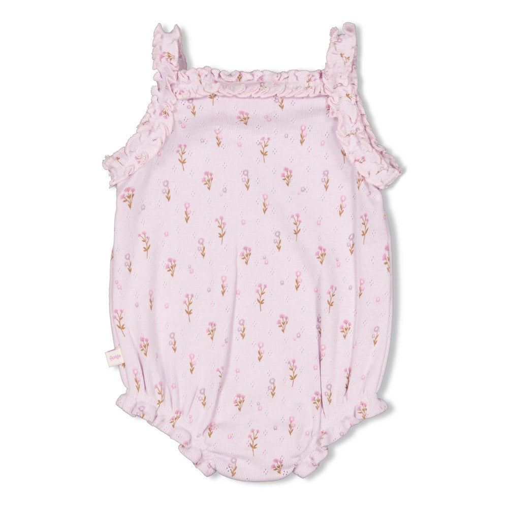 Feetje Gerippter Body Pointelle AOP - Flower Ranch