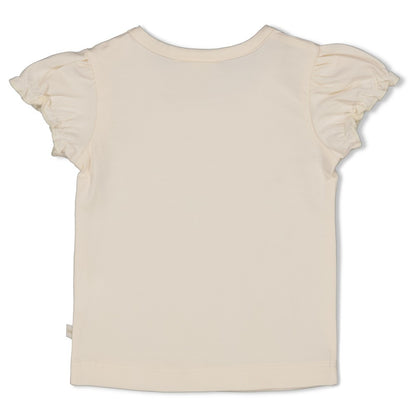 Feetje T-Shirt mit Häkelblume - Let Your Dreams Blossom