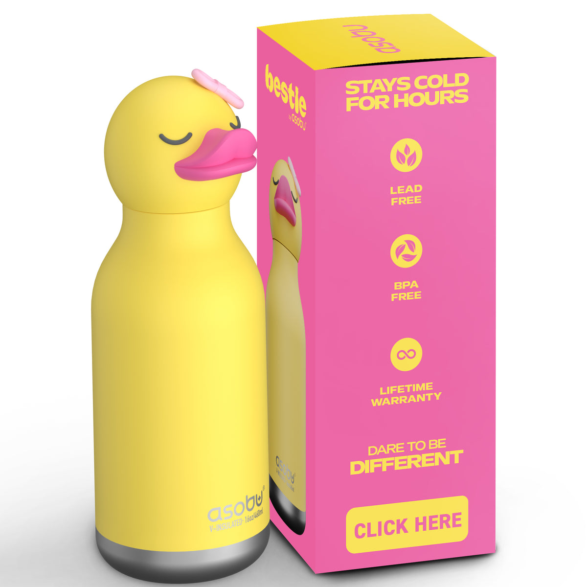 Asobu Trinkflasche Bestie Bryn The Duck