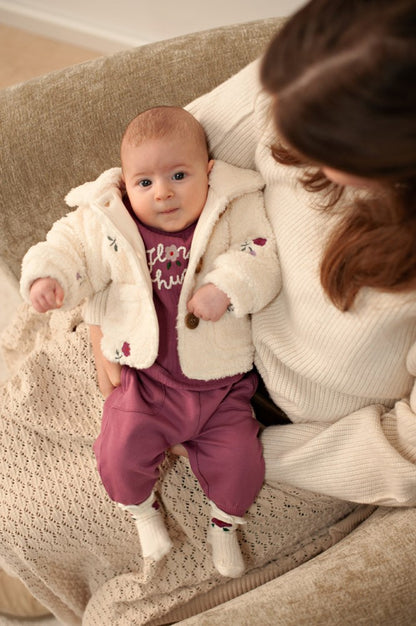 Feetje Teddy Jacke mit Stickerei - Afternoon Tea