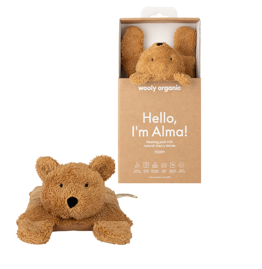 Wooly Organic Kirschkernkissen Teddy Alma