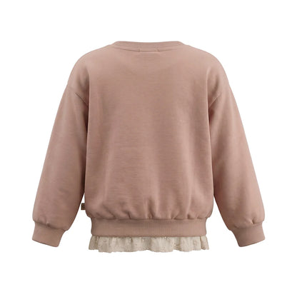 Your Wishes Sweatshirt mit Stickdetails Rüschenbund