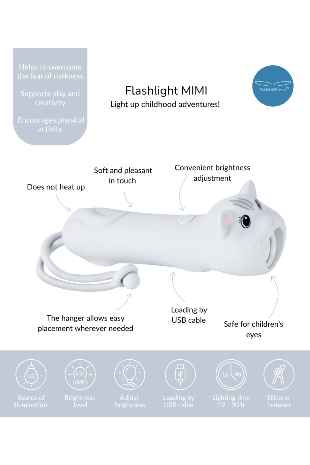 Rabbit & Friends Taschenlampe Cat MIMI