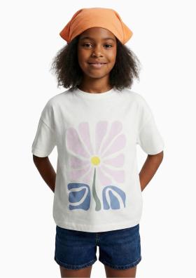 Blue Effect T-Shirt mit Blumenprint